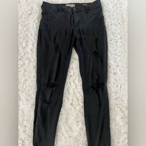 black pacsun super stretch jegging